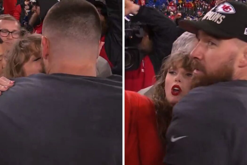 Taylor Swift E Travis Kelce Dão Beijão Da Vitória Vídeo Ofuxico 2680