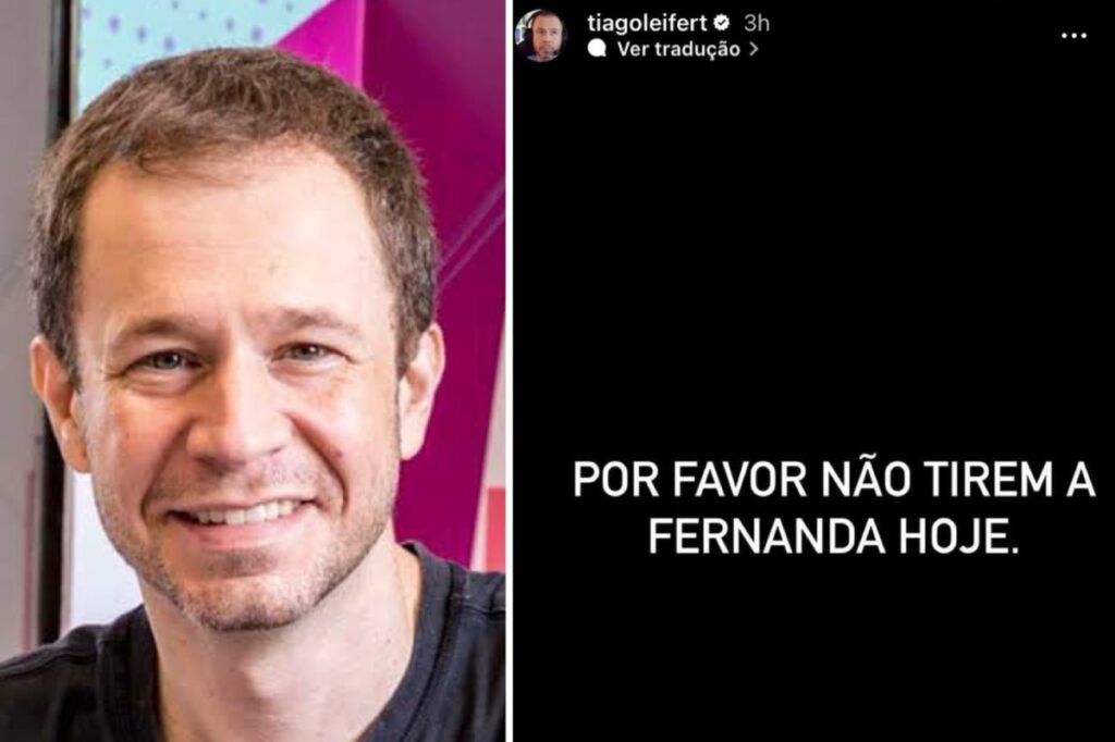 BBB 24 - Tiago Leifert comentar Paredão apoia Fernanda