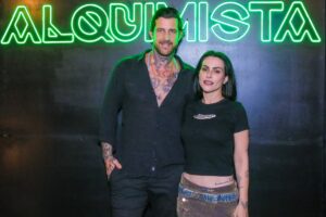 Cleo e o marido Leandro D'Lucca