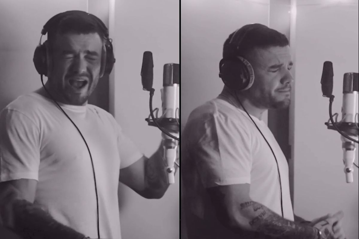 Liam Payne no estúdio