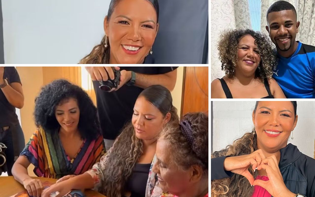 Mani Reggo, mulher de Davi do BBB 24, grava primeiro comercial ao lado da mãe e irmã — Foto: Reprodução/Instagram