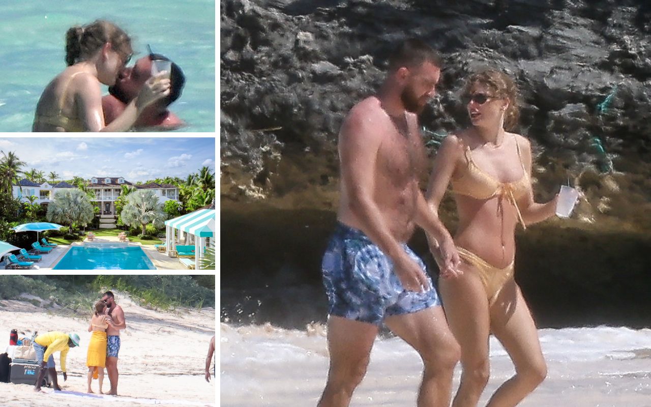 Taylor Swift e Travis Kelce em férias românticas nas Bahamas – Foto: Grosby Group