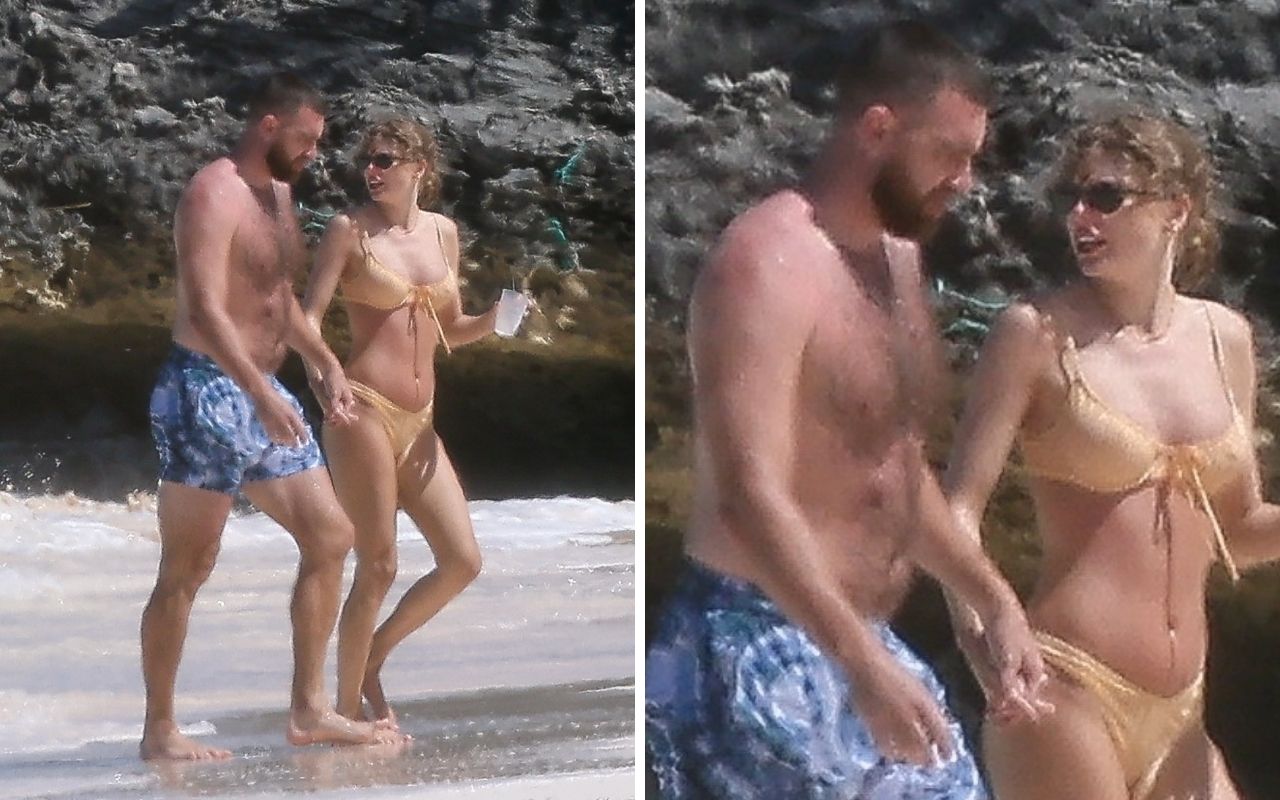 Taylor Swift e Travis Kelce em férias românticas nas Bahamas – Foto: Grosby Group