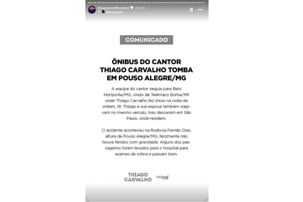 Comunicado Thiago Carvalho