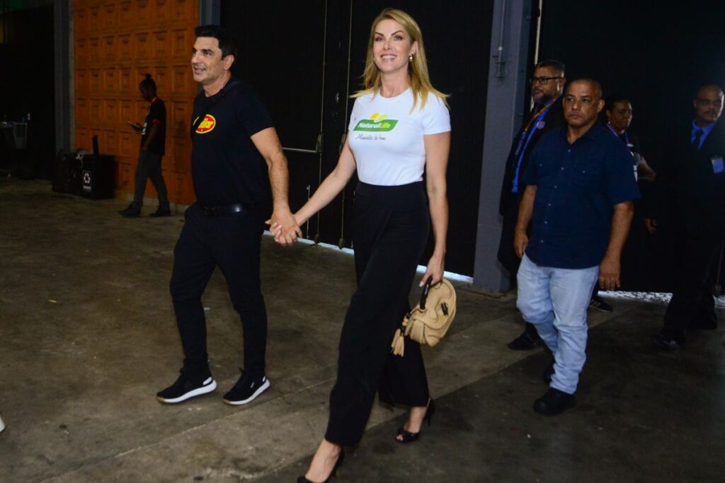 Ana Hickmann e Edu Guedes em evento