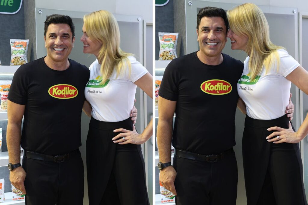 Ana Hickmann e Edu Guedes em evento