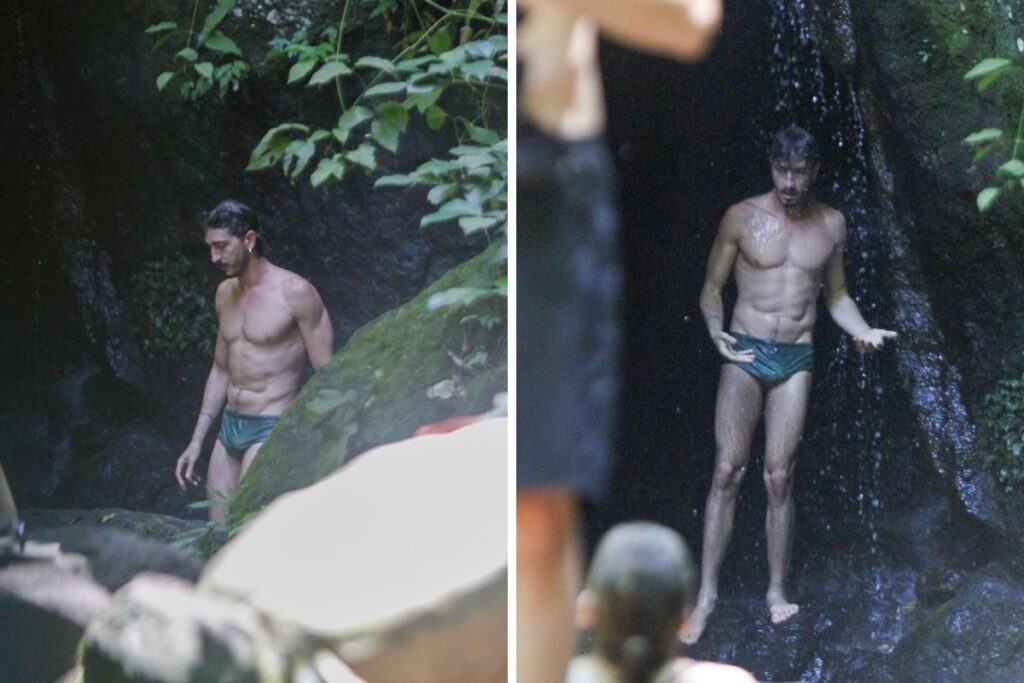 Johnny Massaro em cachoeira no Rio