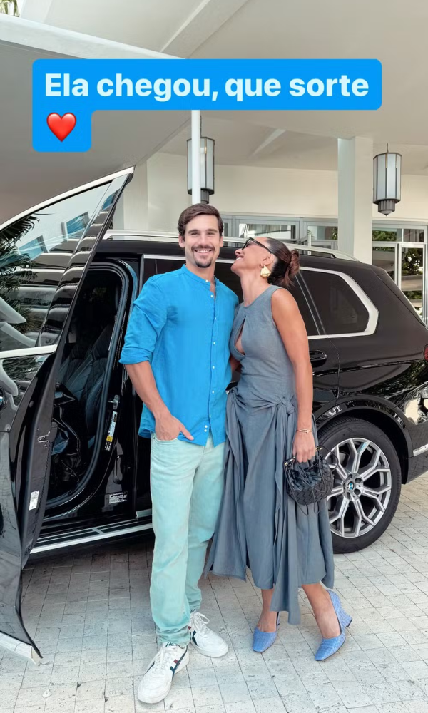 Nicolas Prattes e Sabrina Sato se reencontram em Miami