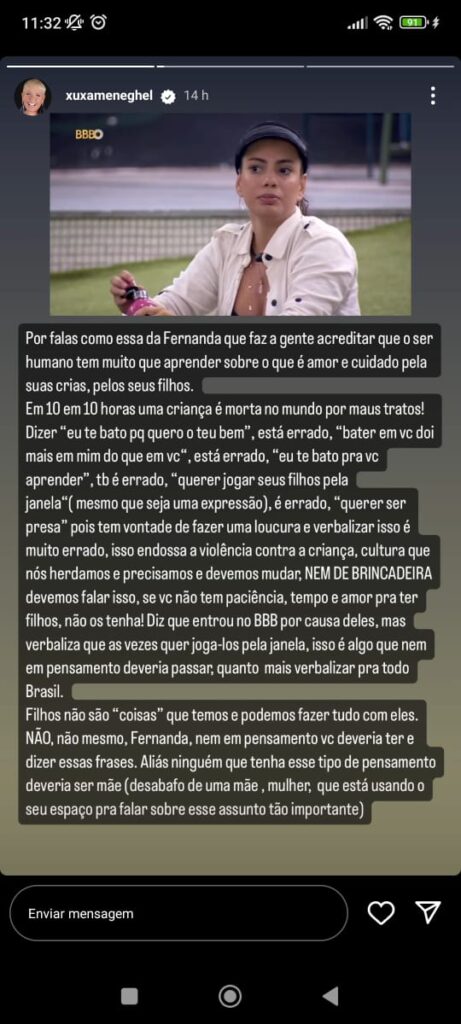 Storie de Xuxa contra Fernanda 