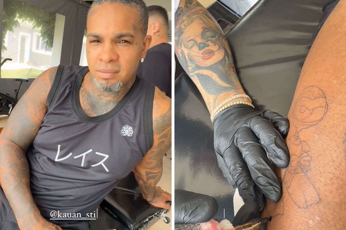 Rodriguinho faz tatuagem em homenagem ao BBB 24 e revela grupo de WhatsApp com e-brothers