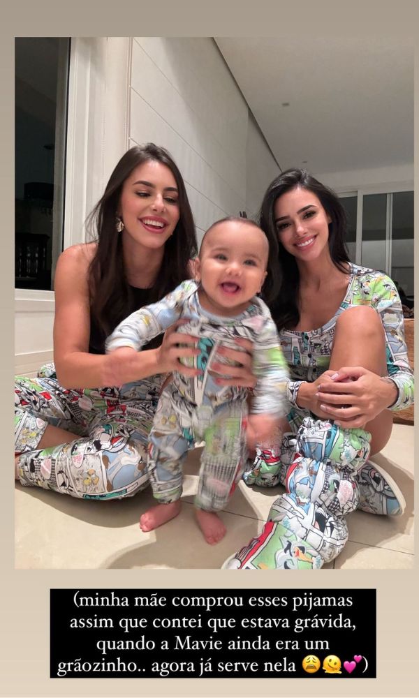 Bruna, Bianca e Mavie Biancardi — Foto: Reprodução/Instagram