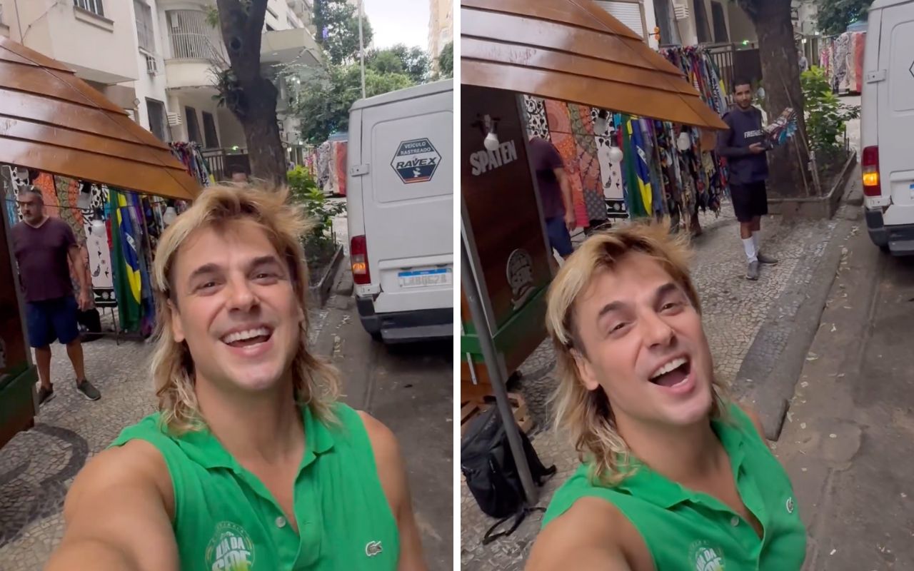 Daniel Erthal, ex-galã de ‘Malhação’ ganha carrinho para vender bebida nas ruas