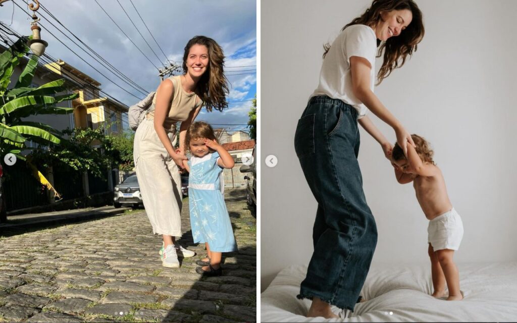 Nathalia Dill e a filha Eva — Foto: Reprodução/Instagram