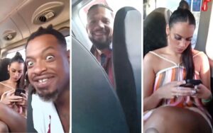 Alane, Juninho e Luigi na mesma van, a caminho da Globo