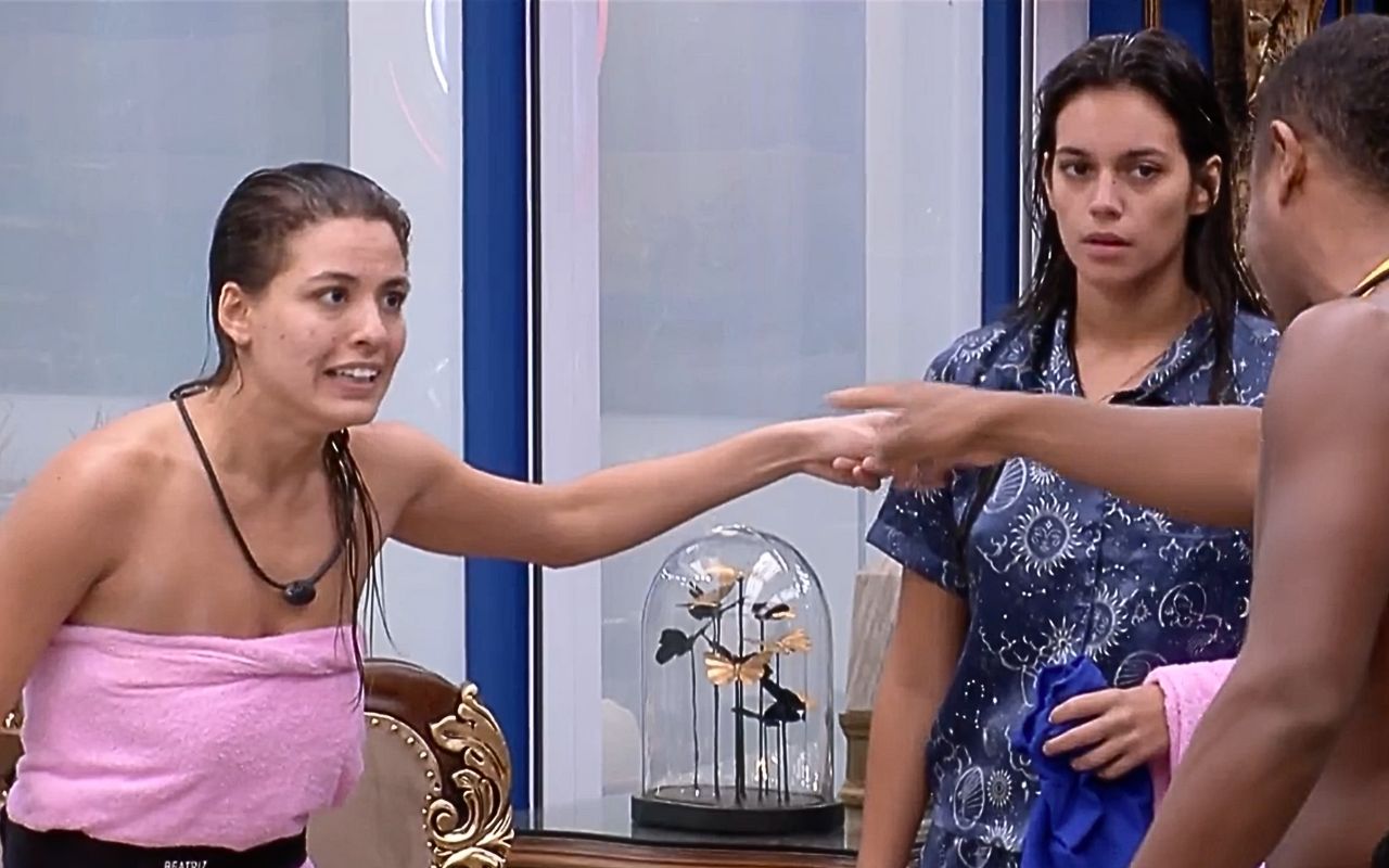Briga entre Davi e Beatriz no BBB 24 – Foto: Reprodução Globoplay