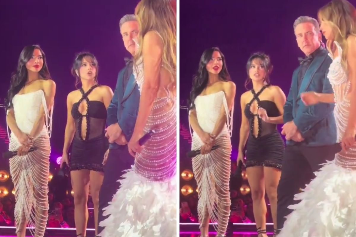 Becky G e Thalía discutem no palco do Latim AMAs