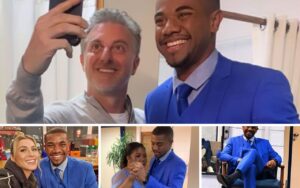 Davi Brito nos bastidores do ‘Domingão com Huck’ – Foto: Reprodução Instagram