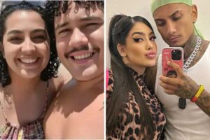 fotomontagem de lucas buda com camila moura e dynho alves com mirella