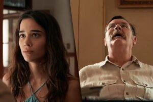 fotomontagem de mariana (theresa fonseca) e belarmino (antonio calloni) em renascer