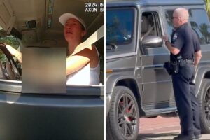 Gisele Bündhen chora em abordagem da polícia