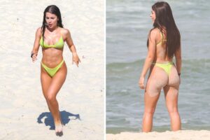 Jade Picon de biquíni verde