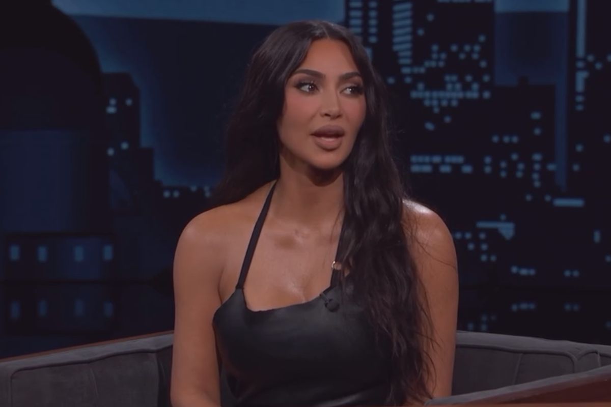 Kim Kardashian no programa de Jimmy Kimmel