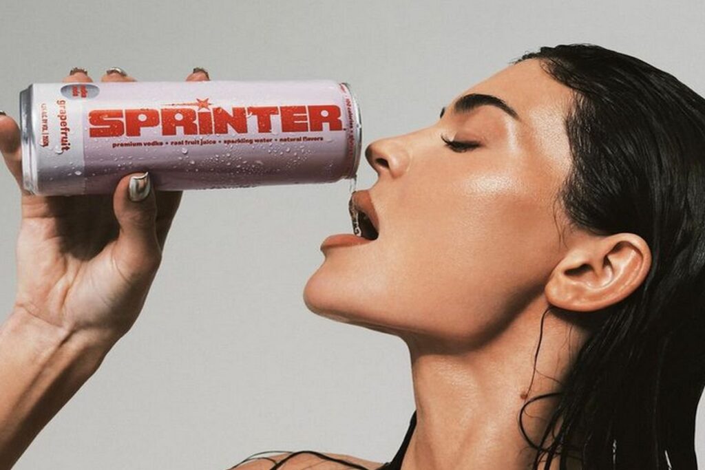 Sprinter, a vodca em lata de Kylie Jenner