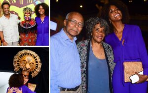 Maju Coutinho com a família nos bastidores de O Rei Leão - Foto: Andy Santana / Brazil News