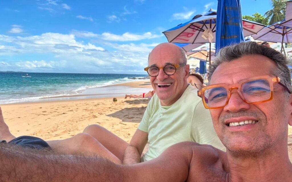 Marcos Caruso e Marcos Paivacurtem férias em Salvador – Foto: Reprodução Instagram