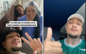 MC Binn com a mãe e a tia – Foto: Reprodução Instagram