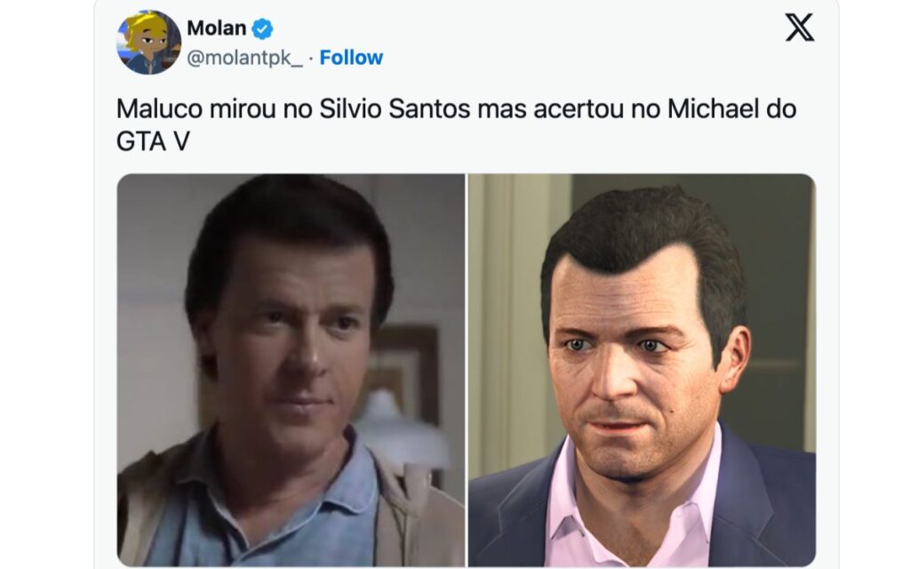 Rodrigo Faro vira meme por caracterização como Silvio Santos – Foto: Reprodução