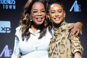 Oprah Winfrey com Taís Araujo no Legends in Town