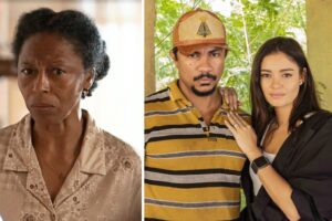 Renascer - Inácia (Edvana Carvalho), Damião (Xamã) e Eliana (Sophie Charlotte)