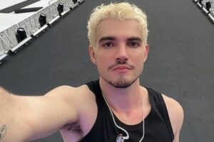 selfie de jão nos preparativos de show