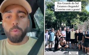 Pedro Scooby viaja para o sul com amigos para ajudar em resgates