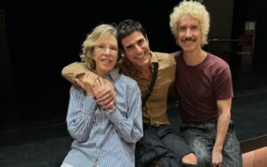 Reynaldo Gianecchini com Marília Gabriela e Theodoro Cochrane — Foto: Reprodução/Instagram