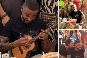 Alexandre Pires na roda de samba