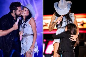 Ana Castela com Gustavo Mioto e fã-mirim