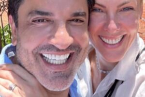 ana hickmann e edu guedes posando abraçados