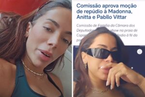Anitta debocha de moção de repúdio de Câmara dos Deputados