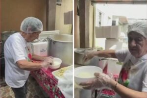 Avó de Matteus em ação pró Rio Grande Do Sul