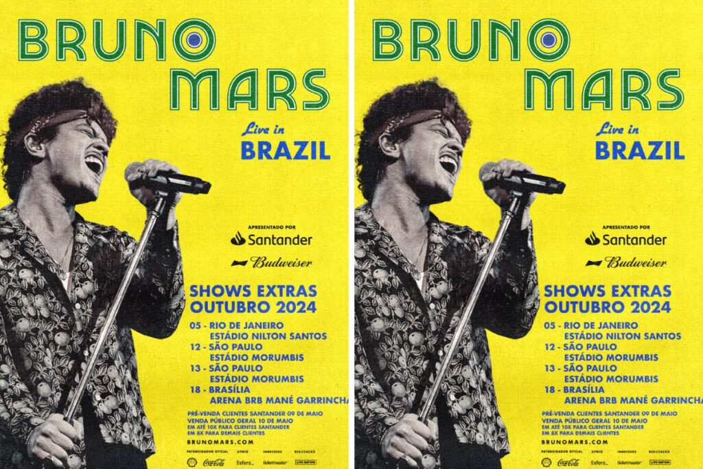 Bruno Mars anuncia shows extras