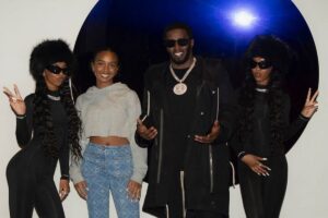 P. Diddy com as filhas