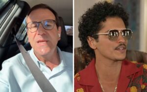 Eduardo Paes e Bruno Mars - Foto: Reprodução Instagram e Fantástico