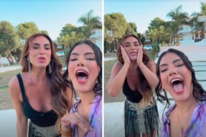 Ex-BBB Fernanda Bande e Nicole Bahls