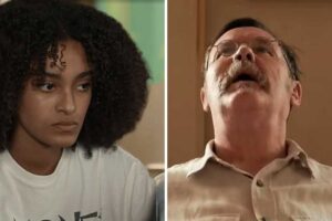 fotomontagem de teca (livia silva) e belarmino (antonio calloni) em renascer