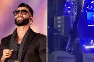 Gusttavo Lima durante show em Mato Grosso