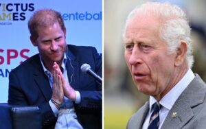 Príncipe Harry e Rei CHhrles III