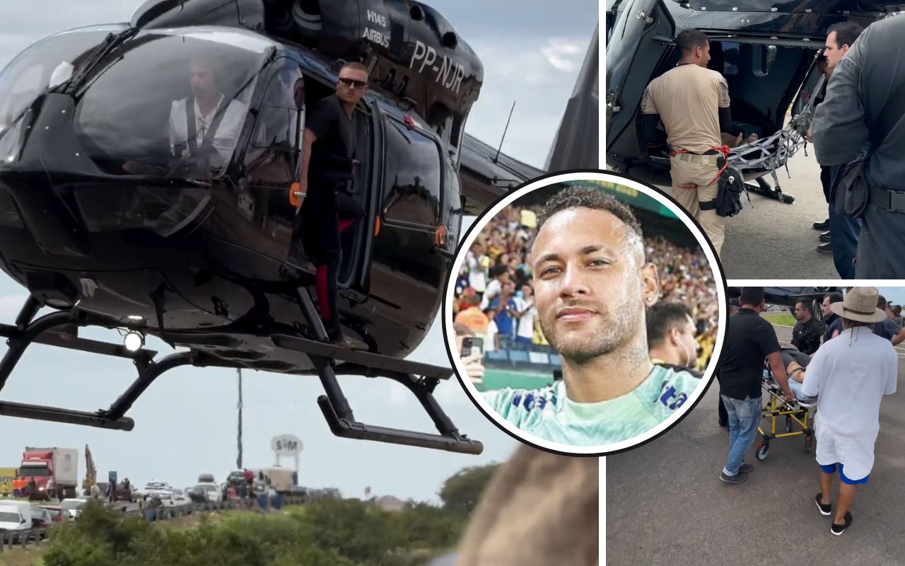 Helicóptero de Neymar chega em Porto Alegre para ajuda vítimas das enchentes