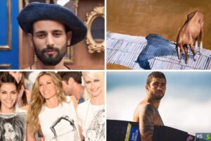 leilão com itens de Matteus, Pedro Scooby, Gisele Bündchen e quadro do cavalo Caramelo